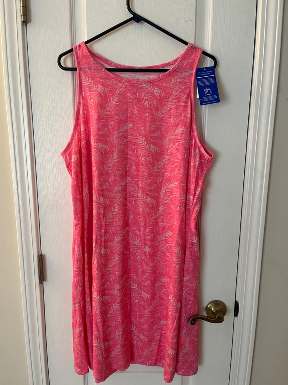 Guy Harvey Hot Pink Tropical Print Midi Dress